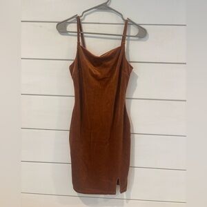 Almost Famous Brown Mini Dress